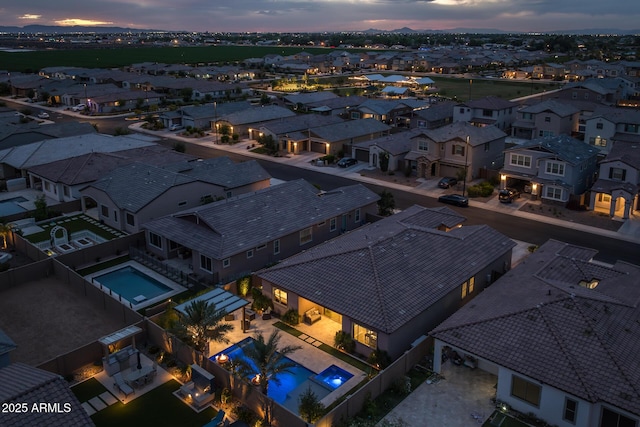 2343 E Kelly Dr, Gilbert, AZ 85298 - aerial view of residential area featuring a pool