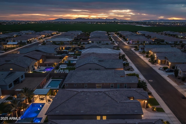 2343 E Kelly Dr, Gilbert, AZ 85298 - aerial perspective of suburban area with mountains
