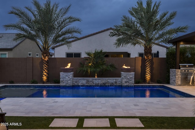 2343 E Kelly Dr, Gilbert, AZ 85298 - view of swimming pool featuring a fenced backyard and a patio area