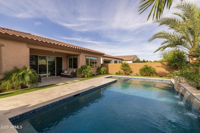 2343 E Kelly Dr, Gilbert, AZ 85298 - view of pool featuring a patio and an outdoor hangout area