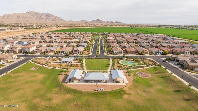2343 E Kelly Dr, Gilbert, AZ 85298 - aerial view of residential area featuring mountains
