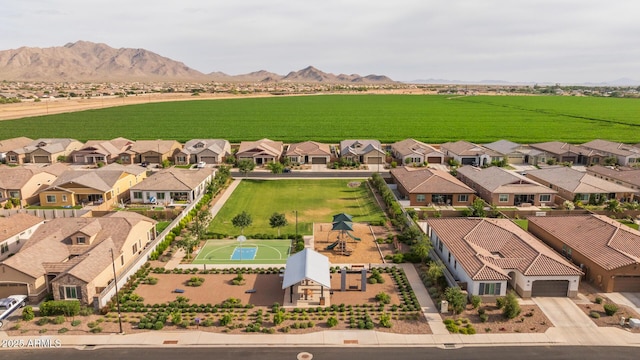 2343 E Kelly Dr, Gilbert, AZ 85298 - aerial view of residential area with a mountain backdrop