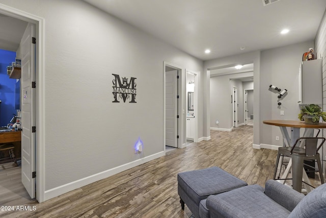 interior space featuring hardwood / wood-style flooring