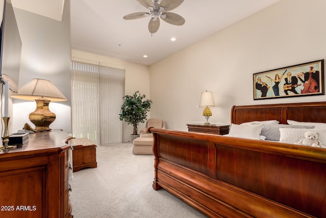 8324 E Cactus Wren Rd, Scottsdale, AZ 85250 - bedroom with light colored carpet and recessed lighting
