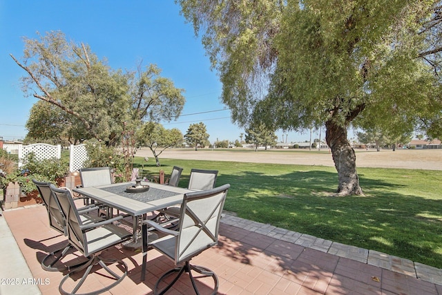 view of patio / terrace featuring outdoor dining area