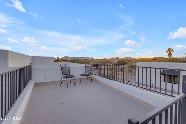 view of patio / terrace featuring a balcony