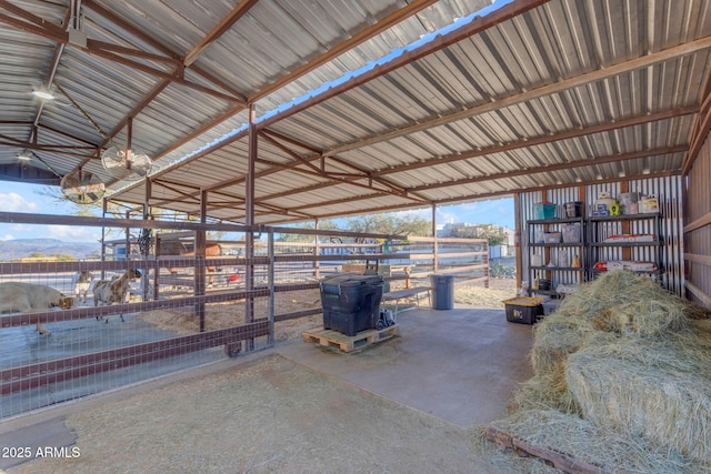 view of stable