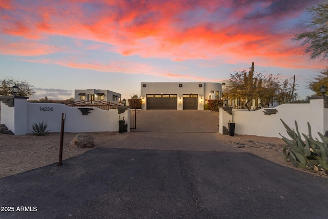 view of pueblo-style home