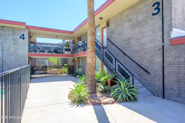 1225 E Medlock Dr Unit 206, Phoenix, AZ 85014 - view of patio with stairs