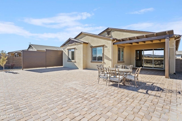 back of house featuring a patio