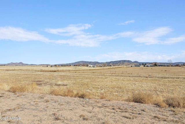 mountain view with a rural view