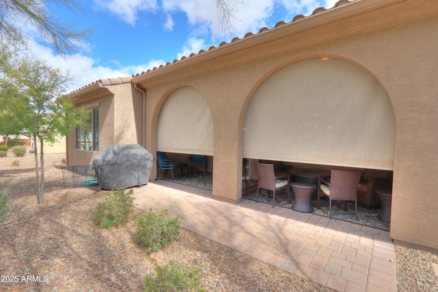 view of patio / terrace featuring area for grilling