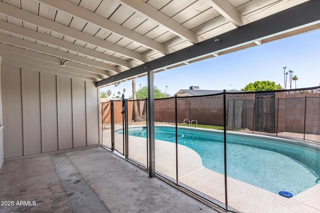 1911 E Lawrence Rd, Phoenix, AZ 85016 - view of pool with a fenced backyard and a patio area