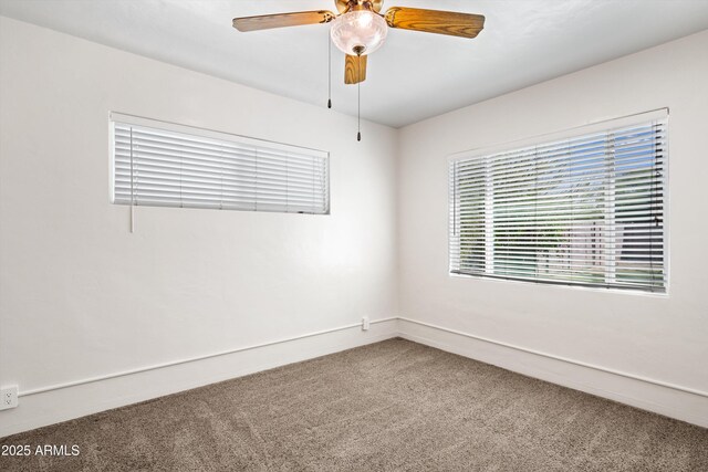 5709 N 16th St, Phoenix, AZ 85016 - empty room with ceiling fan and carpet flooring
