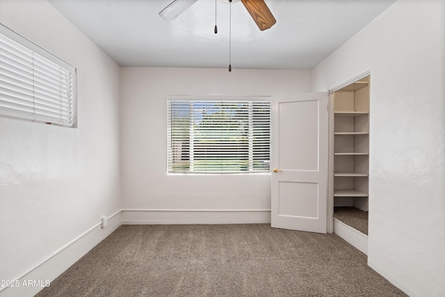 5709 N 16th St, Phoenix, AZ 85016 - empty room featuring ceiling fan, baseboards, and carpet