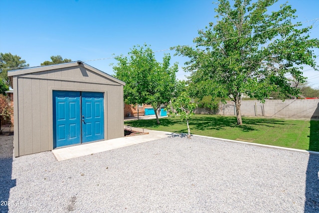5709 N 16th St, Phoenix, AZ 85016 - view of shed featuring a fenced backyard