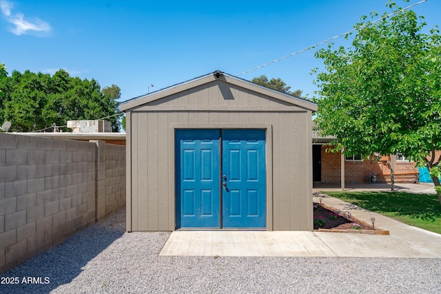 5709 N 16th St, Phoenix, AZ 85016 - view of shed featuring fence