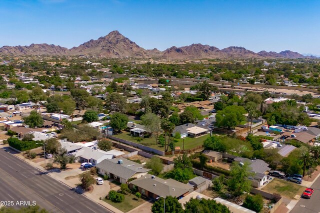 5709 N 16th St, Phoenix, AZ 85016 - birds eye view of property with a residential view and a mountain view