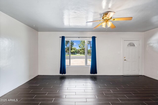 5709 N 16th St, Phoenix, AZ 85016 - empty room featuring wood finish floors and ceiling fan