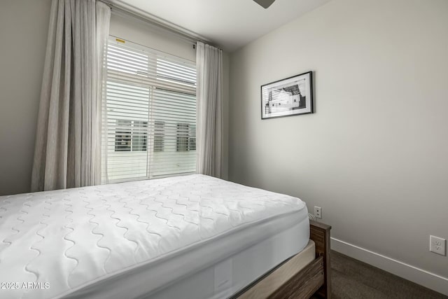 bedroom with carpet