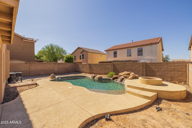 12720 W Cantenia Rd, Avondale, AZ 85392 - view of pool with a patio area and a fenced backyard