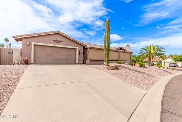 16249 E Stancrest Dr, Fountain Hills, AZ 85268 - ranch-style house featuring concrete driveway, a garage, and stucco siding