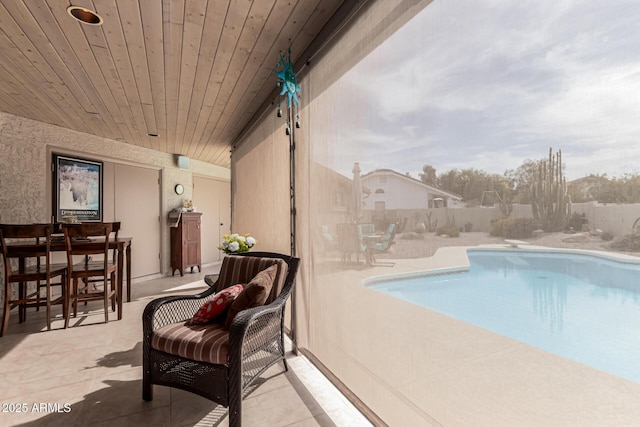 16249 E Stancrest Dr, Fountain Hills, AZ 85268 - view of swimming pool featuring a patio, a fenced backyard, and a diving board