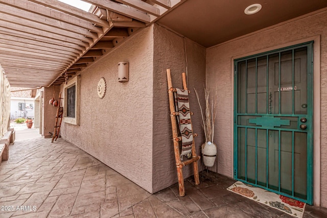 16249 E Stancrest Dr, Fountain Hills, AZ 85268 - doorway to property with stucco siding