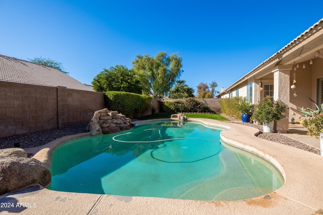 view of pool