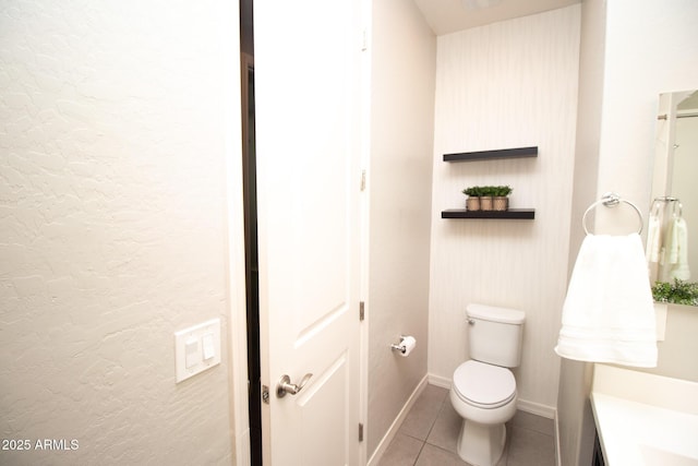 20471 E Carriage Way, Queen Creek, AZ 85142 - bathroom featuring toilet, vanity, tile patterned floors, and baseboards