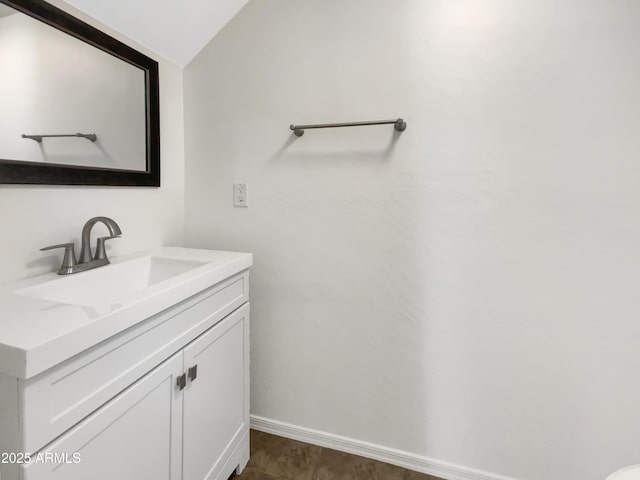 4229 E Betsy Ln, Gilbert, AZ 85296 - bathroom featuring vanity and vaulted ceiling
