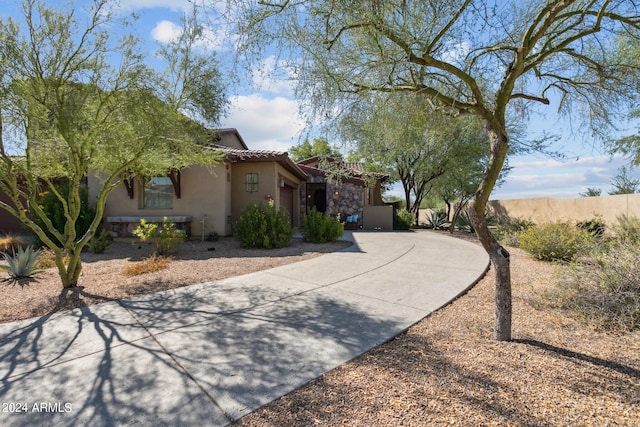 view of front of home