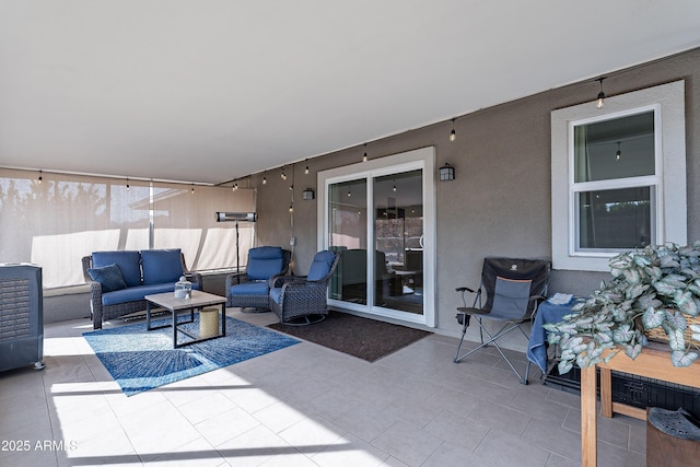 view of patio / terrace featuring an outdoor living space