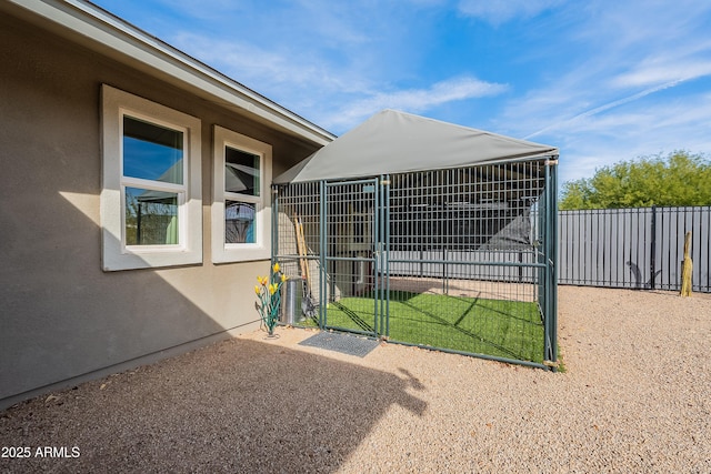 exterior space featuring an outdoor structure