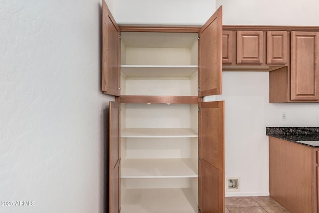 view of storage area