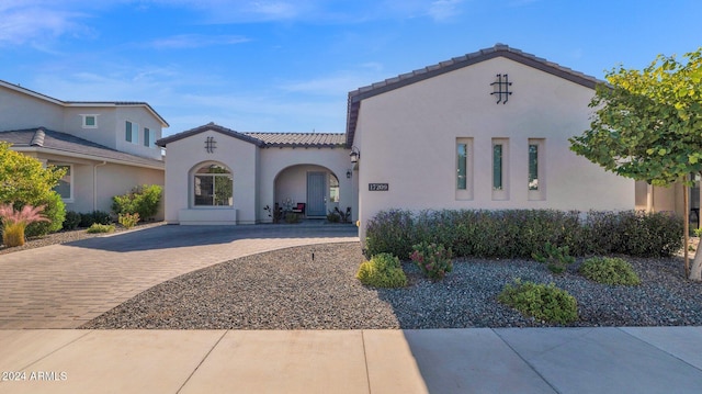 view of mediterranean / spanish-style house