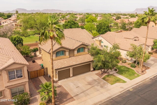 9708 E Pampa Ave, Mesa, AZ 85212 - aerial view of residential area featuring a mountainous background