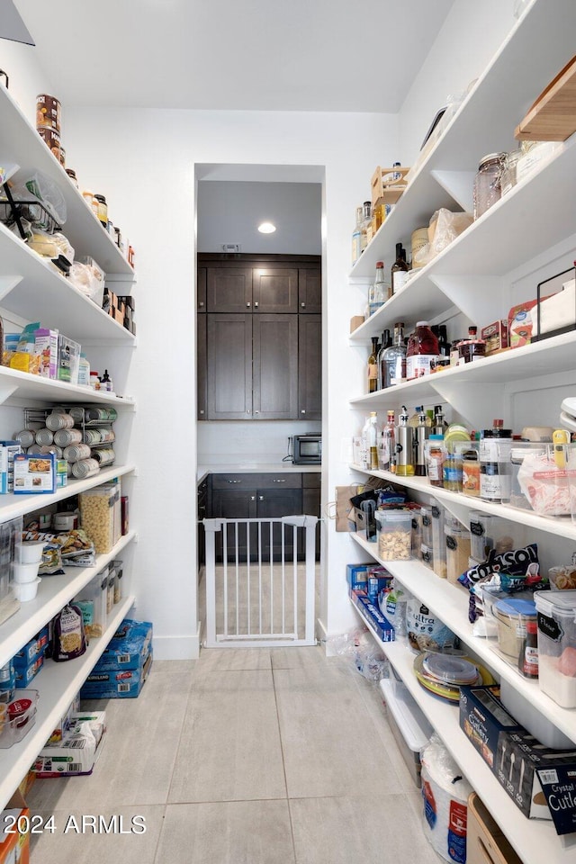 view of pantry