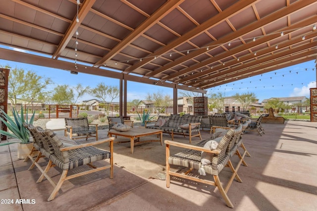 view of patio / terrace featuring outdoor lounge area