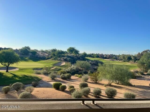 exterior space with golf course view