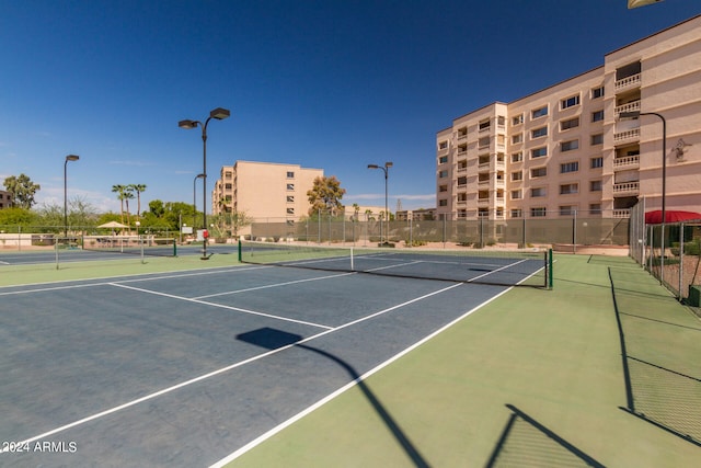 view of tennis court