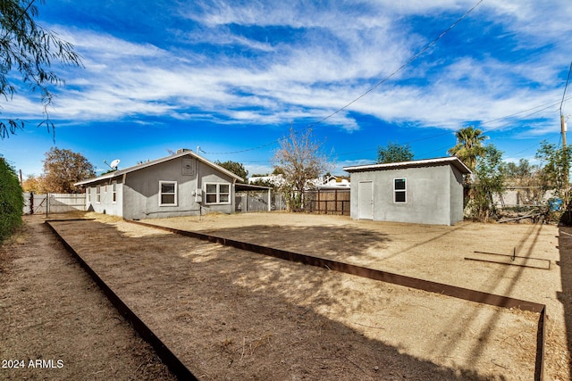 view of back of property