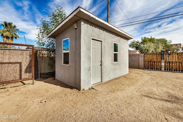 view of outdoor structure