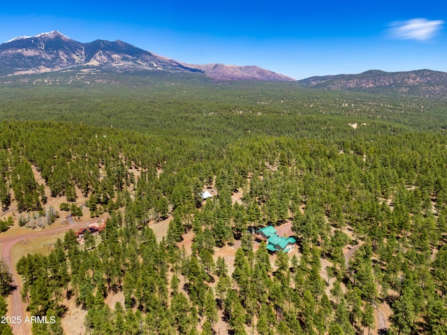 5240 Sierra Vis, Flagstaff, AZ 86001 - aerial view of a forest and a mountainous background