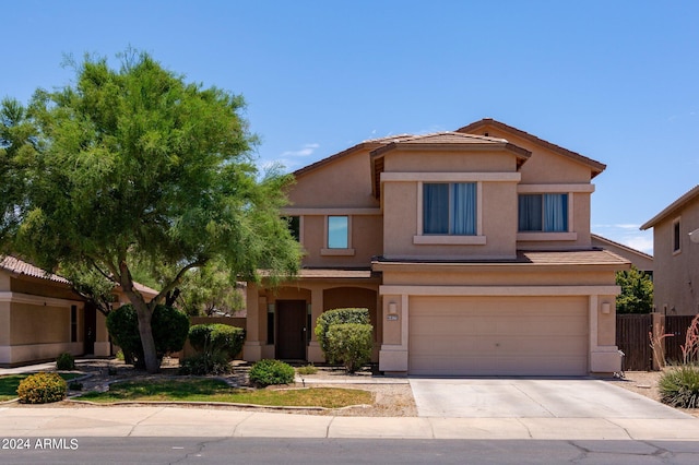 view of front of house featuring a garage