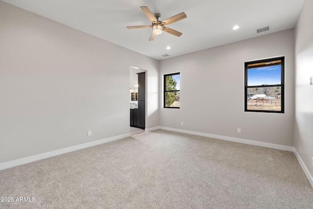 5630 E Norma Dr, Prescott Valley, AZ 86315 - empty room with a ceiling fan, light colored carpet, and recessed lighting