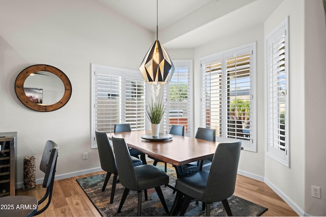 4029 N 160th Dr, Goodyear, AZ 85395 - dining area with wood finished floors and beverage cooler