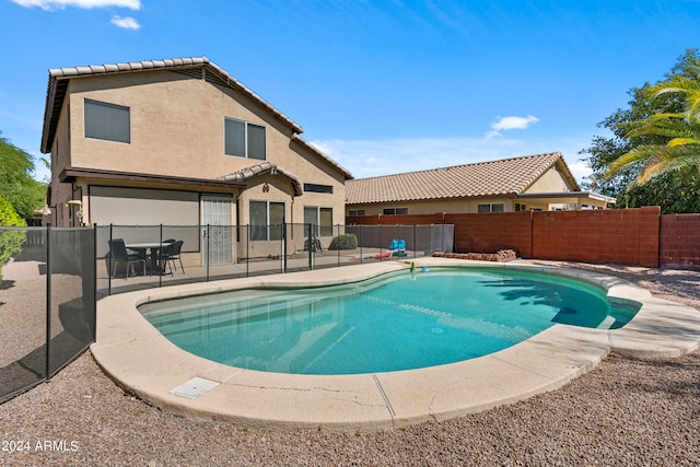 view of pool with a patio area