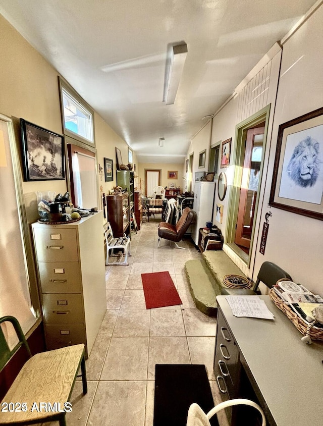 miscellaneous room featuring light tile patterned floors