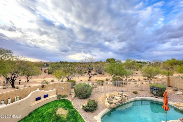 21840 N 43rd St, Phoenix, AZ 85050 - view of swimming pool with a fenced backyard